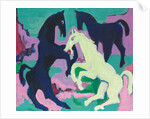 Three Horses; Drei Pferde, c.1923 by Ernst Ludwig Kirchner
