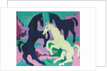 Three Horses; Drei Pferde, c.1923 by Ernst Ludwig Kirchner