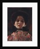 Full-Face Portrait of a Lady; Damenbildnis en face, c.1898 by Gustav Klimt