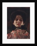 Full-Face Portrait of a Lady; Damenbildnis en face, c.1898 by Gustav Klimt