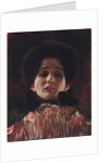 Full-Face Portrait of a Lady; Damenbildnis en face, c.1898 by Gustav Klimt