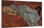 Woman Lying on a Red Couch; Femme couchee sur un Divan Rouge, c.1916 by Chaim Soutine