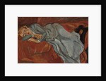 Woman Lying on a Red Couch; Femme couchee sur un Divan Rouge, c.1916 by Chaim Soutine
