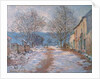 Snow in Limetz; Effet de neige a Limetz, 1886 by Claude Monet