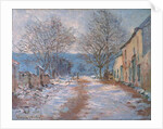Snow in Limetz; Effet de neige a Limetz, 1886 by Claude Monet