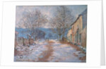Snow in Limetz; Effet de neige a Limetz, 1886 by Claude Monet
