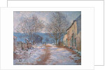 Snow in Limetz; Effet de neige a Limetz, 1886 by Claude Monet