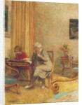 Madam Hessel and Lulu in the Small Lounge of the Clayes; Madame Hessel et Lulu dans le petit salon des Clayes, c.1934-1935 by Edouard Vuillard