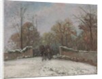 Entering the Forest of Marly,; Entree de la foret de Marly, effet de neige, c.1870 by Camille Pissarro