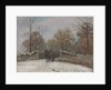 Entering the Forest of Marly,; Entree de la foret de Marly, effet de neige, c.1870 by Camille Pissarro