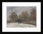 Entering the Forest of Marly,; Entree de la foret de Marly, effet de neige, c.1870 by Camille Pissarro