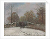 Entering the Forest of Marly,; Entree de la foret de Marly, effet de neige, c.1870 by Camille Pissarro