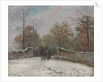 Entering the Forest of Marly,; Entree de la foret de Marly, effet de neige, c.1870 by Camille Pissarro