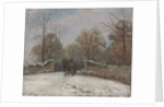 Entering the Forest of Marly,; Entree de la foret de Marly, effet de neige, c.1870 by Camille Pissarro