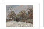 Entering the Forest of Marly,; Entree de la foret de Marly, effet de neige, c.1870 by Camille Pissarro