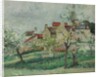 Flowering Plum Tress, Pontoise; Pruniers en fleur, Pontoise, c.1876 by Camille Pissarro