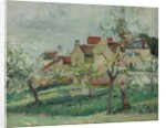 Flowering Plum Tress, Pontoise; Pruniers en fleur, Pontoise, c.1876 by Camille Pissarro