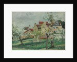 Flowering Plum Tress, Pontoise; Pruniers en fleur, Pontoise, c.1876 by Camille Pissarro