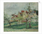 Flowering Plum Tress, Pontoise; Pruniers en fleur, Pontoise, c.1876 by Camille Pissarro