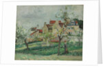 Flowering Plum Tress, Pontoise; Pruniers en fleur, Pontoise, c.1876 by Camille Pissarro