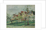 Flowering Plum Tress, Pontoise; Pruniers en fleur, Pontoise, c.1876 by Camille Pissarro