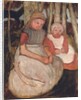 Two Seated Girls Before Birch Trunks; Zwei sitzende Madchen vor Birkenstammen, 1904 by Paula Modersohn-Becker
