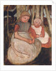 Two Seated Girls Before Birch Trunks; Zwei sitzende Madchen vor Birkenstammen, 1904 by Paula Modersohn-Becker