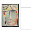 Abstract Head; Abstrakter Kopf, c.1921 by Alexej von Jawlensky