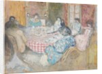 The Checkered Tablecloth; La nappe a carreaux, 1910 by Edouard Vuillard
