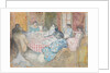 The Checkered Tablecloth; La nappe a carreaux, 1910 by Edouard Vuillard