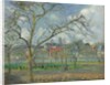 Orchard at Saint-Ouen-l'Aumone in Winter; Verger a Saint-Ouen-l'Aumone en hiver, 1877 by Camille Pissarro