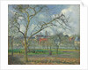 Orchard at Saint-Ouen-l'Aumone in Winter; Verger a Saint-Ouen-l'Aumone en hiver, 1877 by Camille Pissarro
