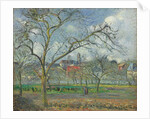 Orchard at Saint-Ouen-l'Aumone in Winter; Verger a Saint-Ouen-l'Aumone en hiver, 1877 by Camille Pissarro