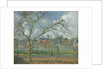 Orchard at Saint-Ouen-l'Aumone in Winter; Verger a Saint-Ouen-l'Aumone en hiver, 1877 by Camille Pissarro