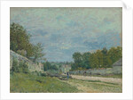 Versailles Road; Route de Versailles, 1876 by Alfred Sisley