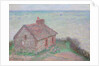 Customs House, Rose Effect; La maison du Douanier, effet rose, 1897 by Claude Monet