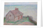 Customs House, Rose Effect; La maison du Douanier, effet rose, 1897 by Claude Monet