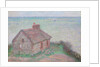 Customs House, Rose Effect; La maison du Douanier, effet rose, 1897 by Claude Monet