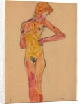 Standing Female Nude; Stehender weiblicher Akt, 1910 by Egon Schiele