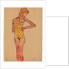 Standing Female Nude; Stehender weiblicher Akt, 1910 by Egon Schiele
