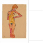 Standing Female Nude; Stehender weiblicher Akt, 1910 by Egon Schiele