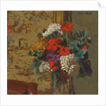 Geraniums and Guelder Roses; Geraniums et Boules-de-Neige, c.1910 by Edouard Vuillard