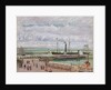 Entrance to the Port of Le Havre and the West Breakwaters, Luminous Grey Weather by Camille Pissarro