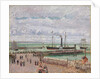 Entrance to the Port of Le Havre and the West Breakwaters, Luminous Grey Weather by Camille Pissarro