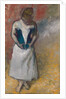 Standing Woman Seen from the Front, Clasping her Corset by Edgar Degas