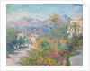 Roman Road at Bordighera, 1884 by Claude Monet