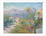Roman Road at Bordighera, 1884 by Claude Monet