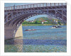 The Argenteuil Bridge and the Seine; Le pont d'Argenteuil et la Seine, c.1883 by Gustave Caillebotte