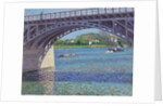 The Argenteuil Bridge and the Seine; Le pont d'Argenteuil et la Seine, c.1883 by Gustave Caillebotte