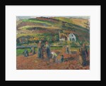 The Harvest of Potatoes, Pontoise, 1874 by Camille Pissarro